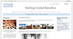 Desktop Screenshot of harlingunitedbenefice.org.uk